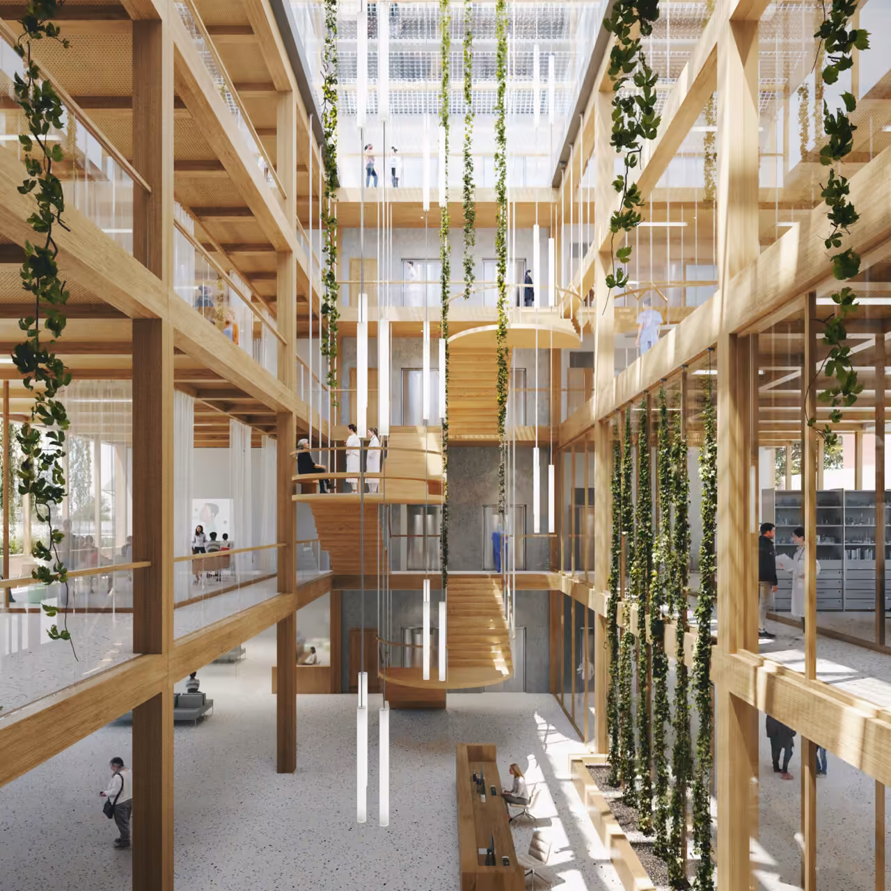 3d visualisation of hospital interior