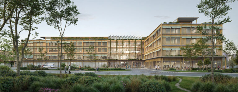 architectural visualisation of medical centre